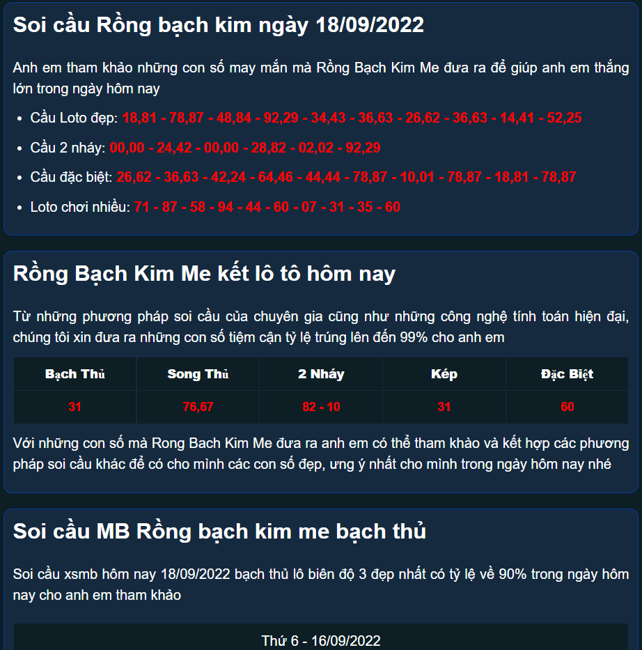 Đặc t&iacute;nh nổi bật c&oacute; tại Rồng bạch kim