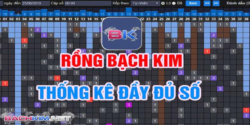 Các bước thực hiện xem bảng thống kê tổng hợp Rồng Bạch Kim